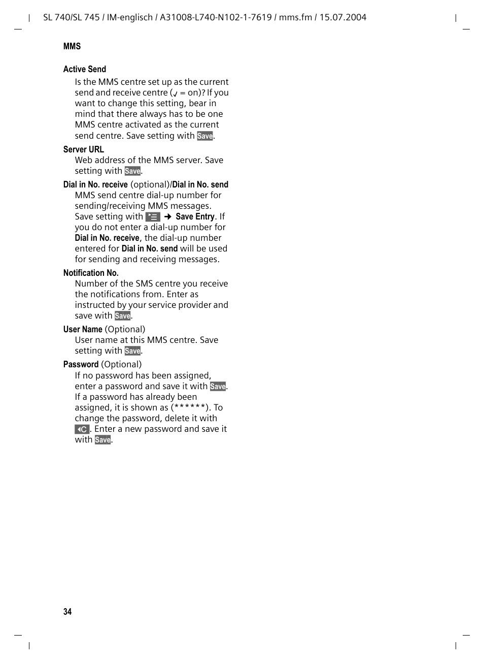 Siemens Gigaset SL 740 User Manual | Page 35 / 76