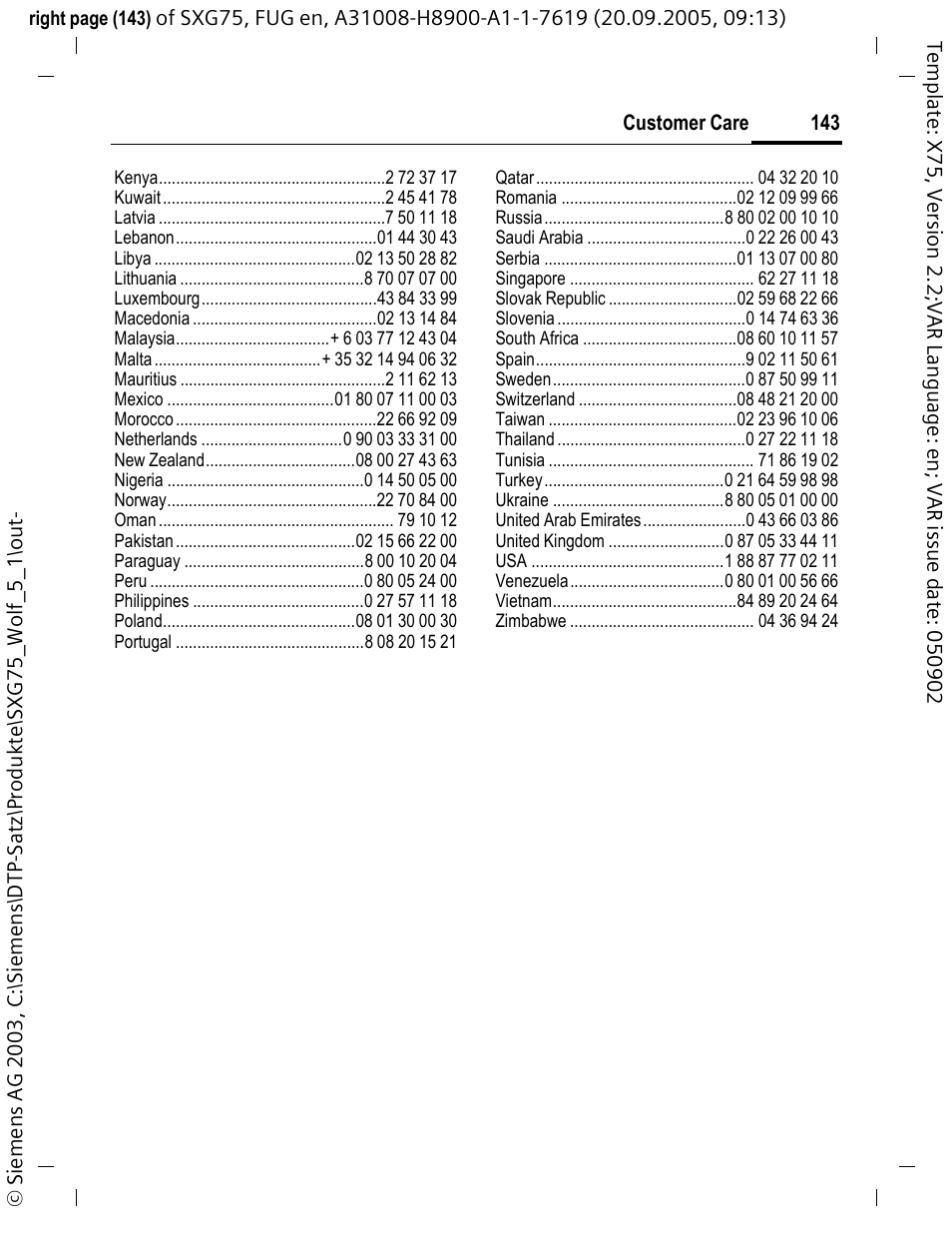Siemens SXG75 User Manual | Page 144 / 166
