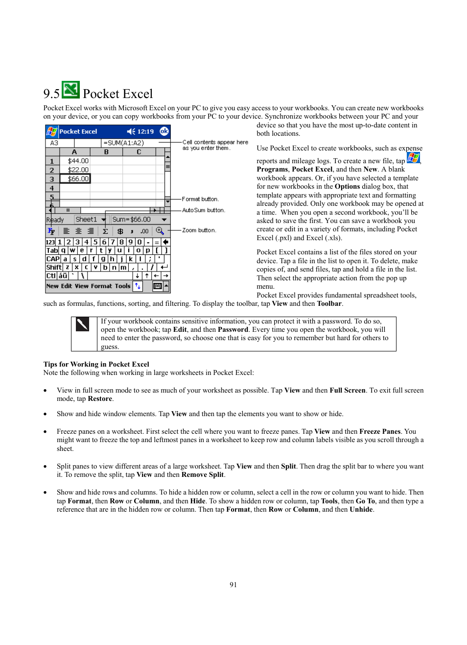 5 pocket excel | Siemens SX56 User Manual | Page 103 / 138