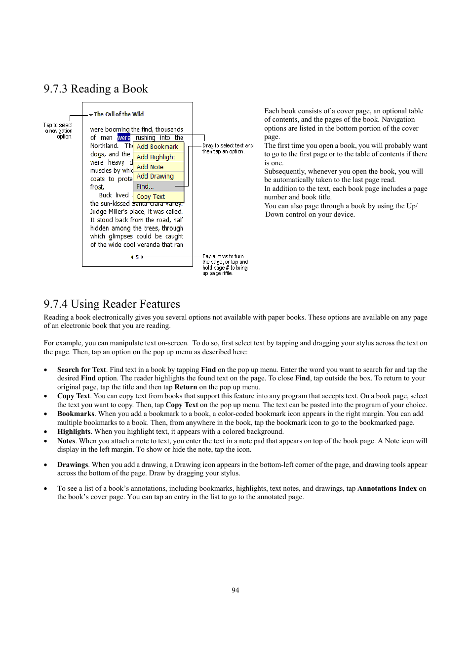 3 reading a book, 4 using reader features | Siemens SX56 User Manual | Page 106 / 138