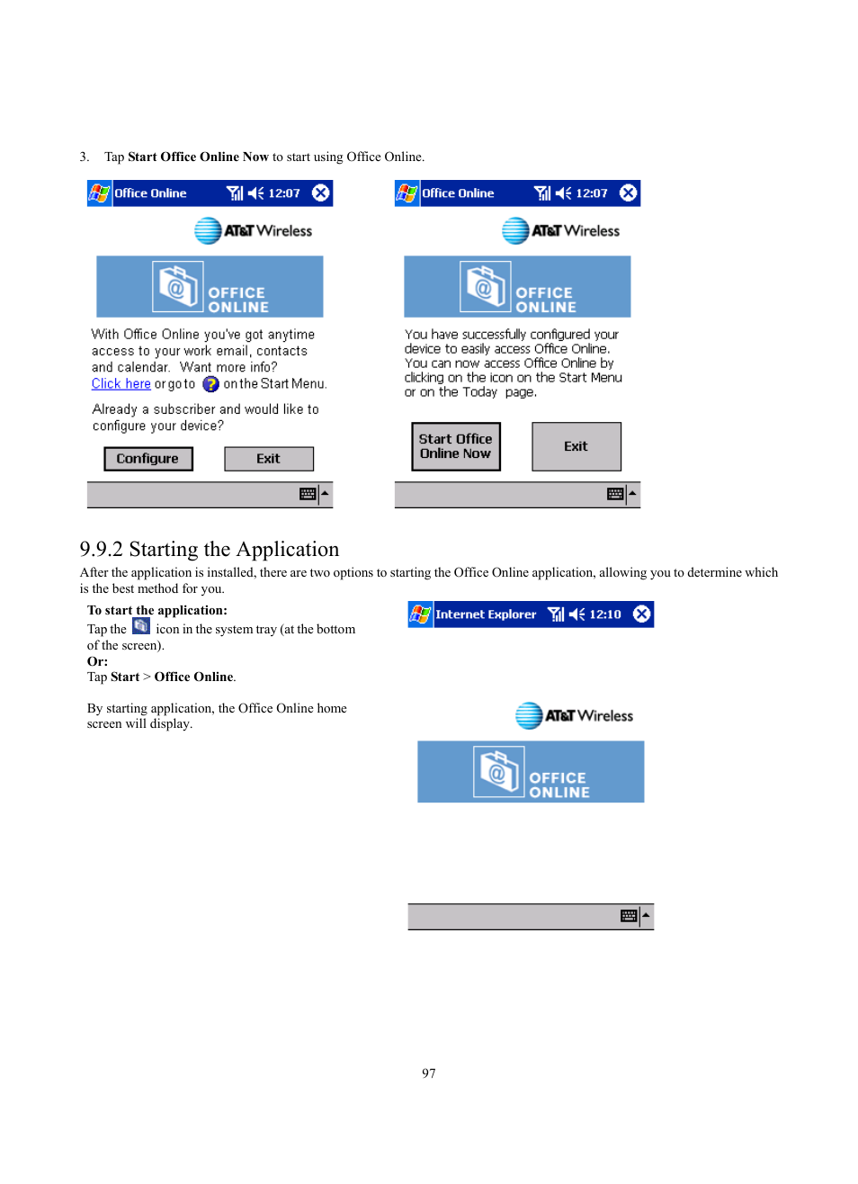 2 starting the application | Siemens SX56 User Manual | Page 109 / 138