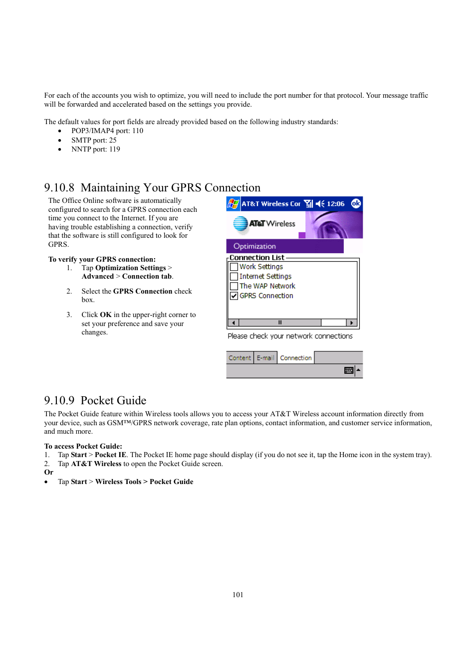 8 maintaining your gprs connection, 9 pocket guide | Siemens SX56 User Manual | Page 113 / 138