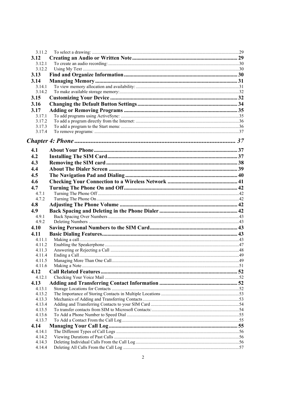 Chapter 4: phone | Siemens SX56 User Manual | Page 14 / 138