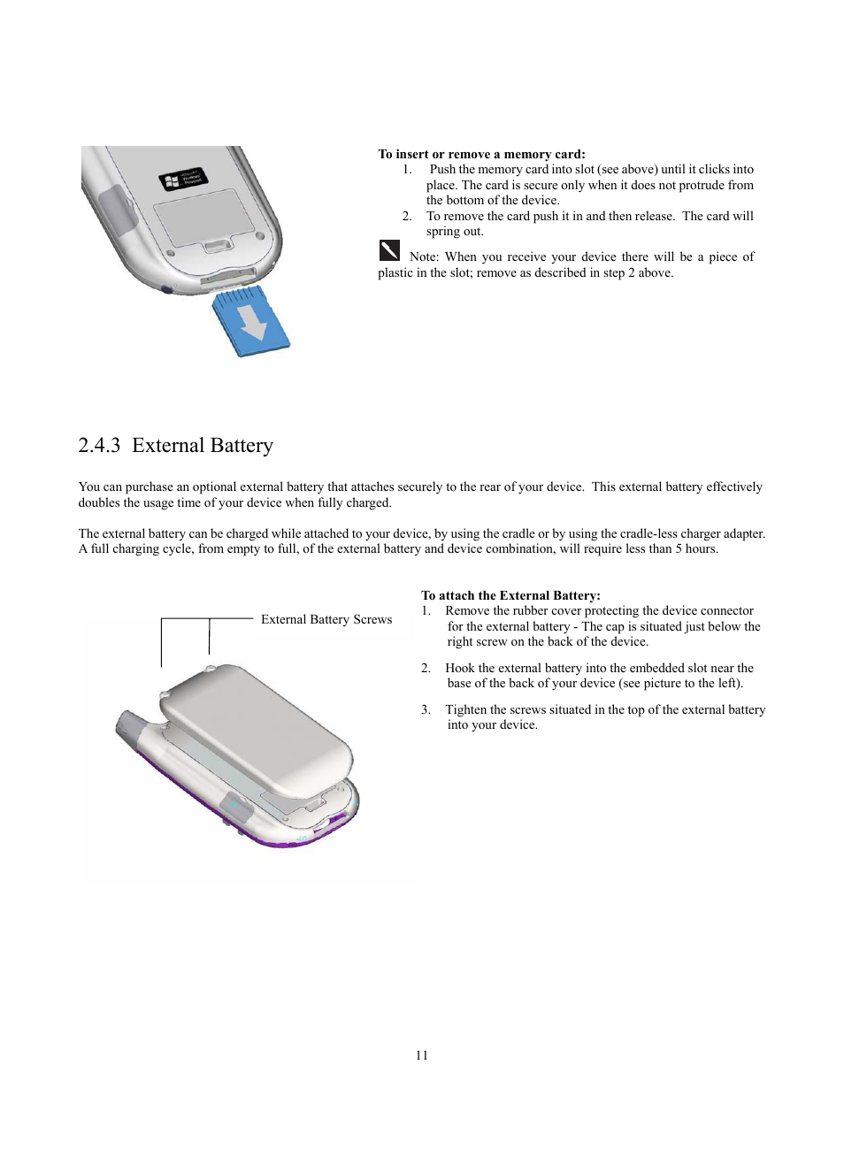 3 external battery | Siemens SX56 User Manual | Page 23 / 138