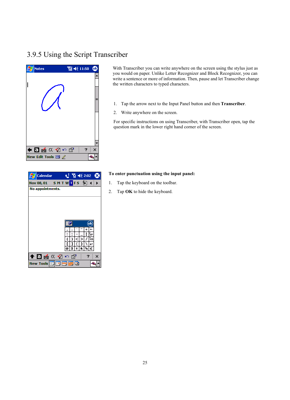 5 using the script transcriber | Siemens SX56 User Manual | Page 37 / 138