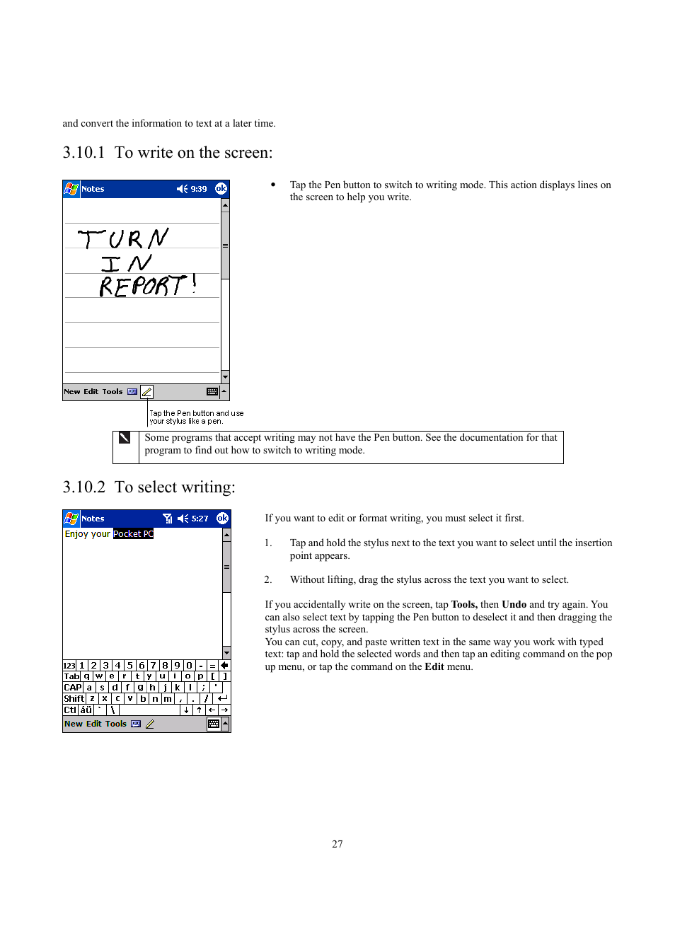 1 to write on the screen, 2 to select writing | Siemens SX56 User Manual | Page 39 / 138