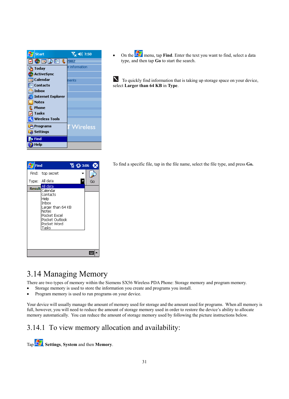 Siemens SX56 User Manual | Page 43 / 138