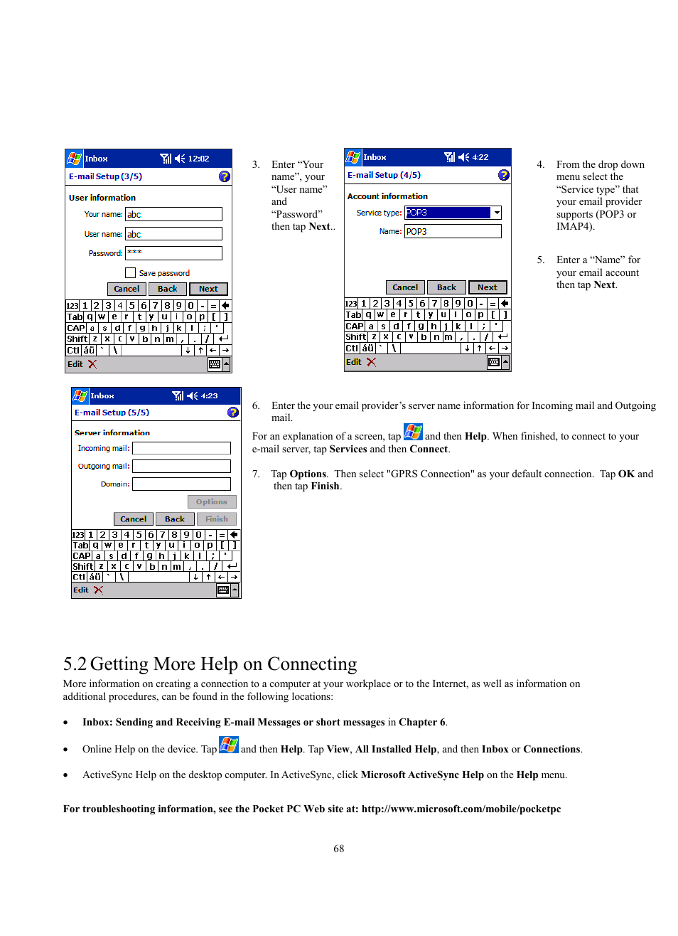 2 getting more help on connecting | Siemens SX56 User Manual | Page 80 / 138