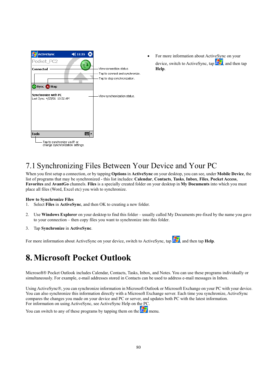 Microsoft pocket outlook | Siemens SX56 User Manual | Page 92 / 138