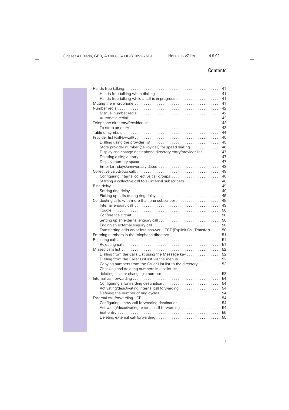 Siemens 4110 User Manual | Page 8 / 116