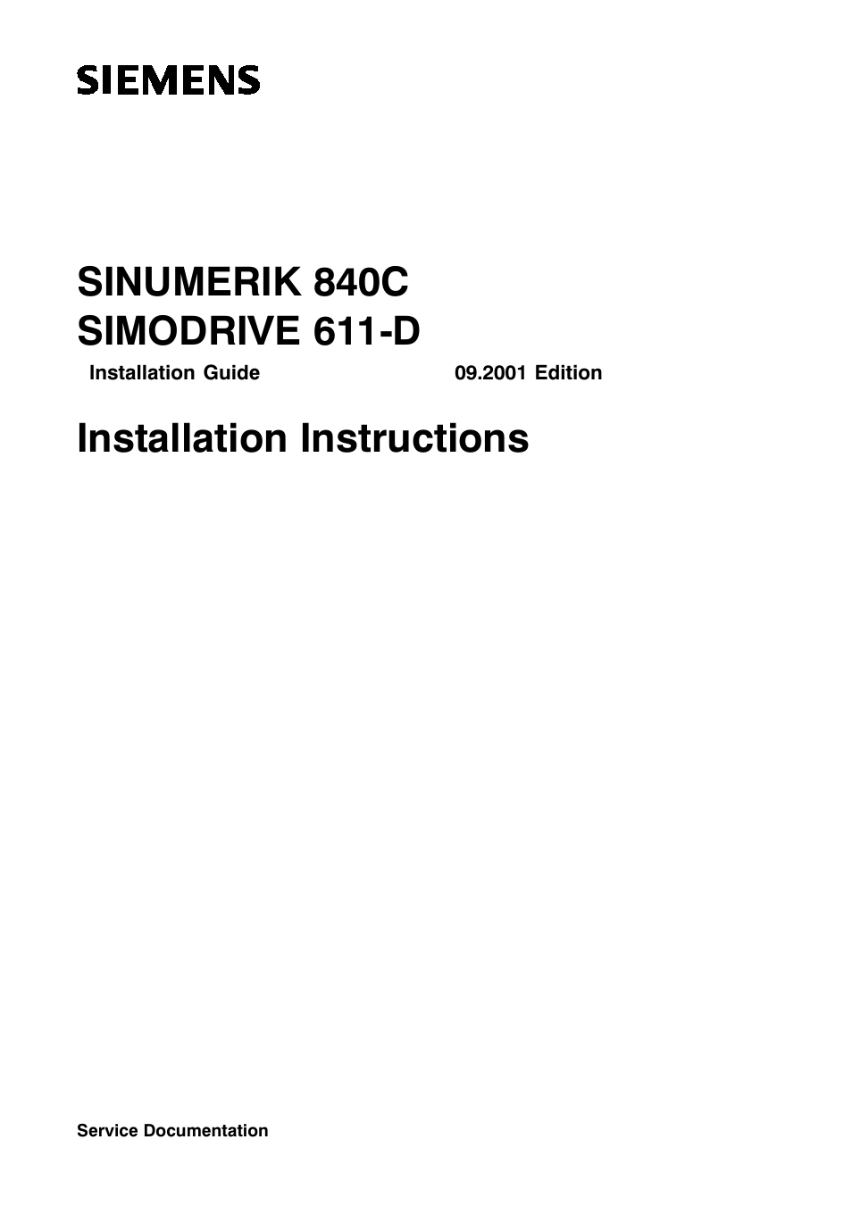 Siemens SINUMERIK 840C User Manual | 1154 pages