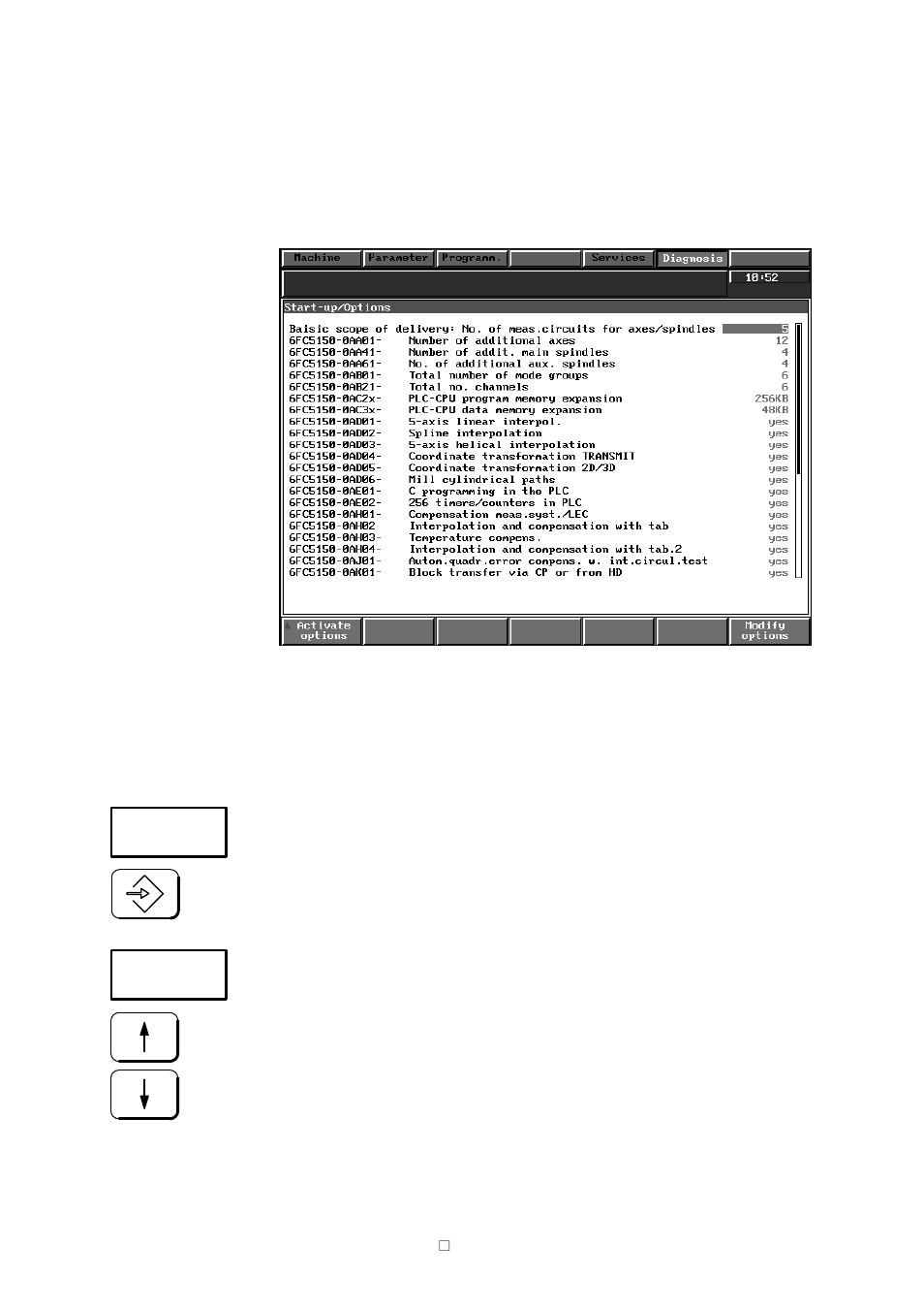 5 activating options (as from sw3) | Siemens SINUMERIK 840C User Manual | Page 112 / 1154