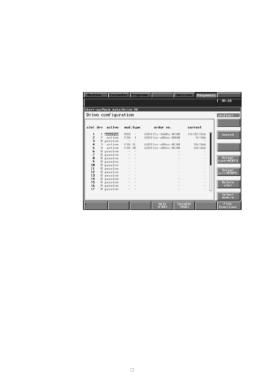 5 drive active or passive (as from sw3) | Siemens SINUMERIK 840C User Manual | Page 175 / 1154