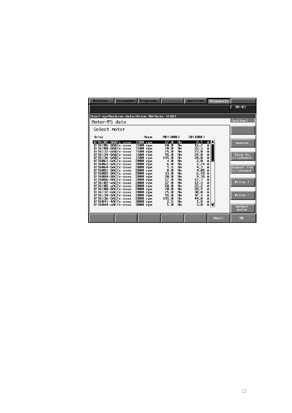 6 using a new motor type (as from sw 3) | Siemens SINUMERIK 840C User Manual | Page 176 / 1154