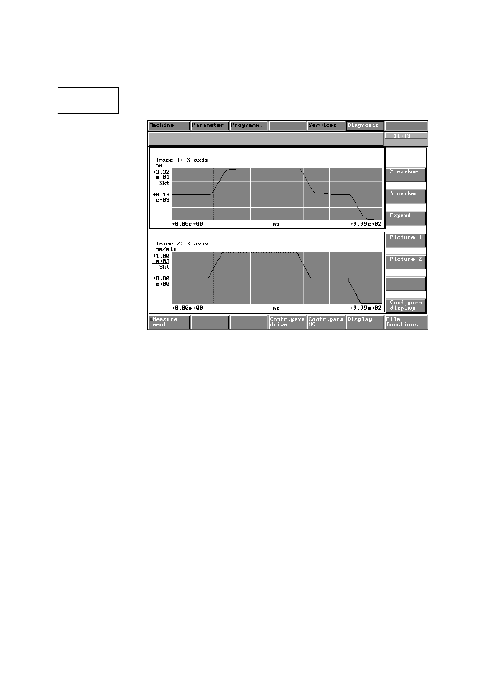 2 servo trace display | Siemens SINUMERIK 840C User Manual | Page 689 / 1154