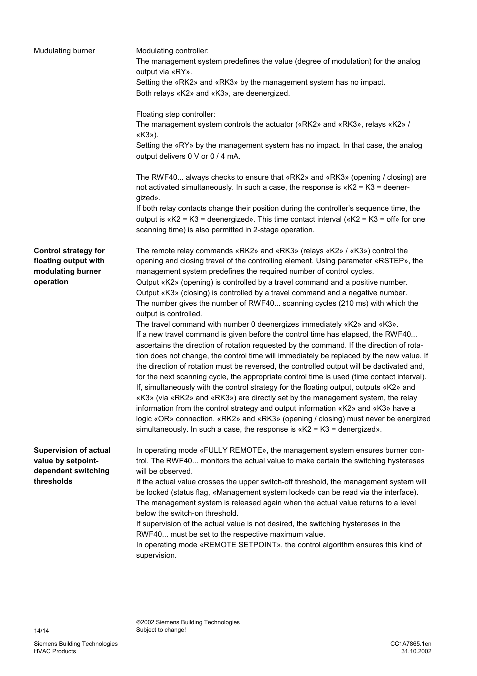 Siemens RS-485 User Manual | Page 14 / 14