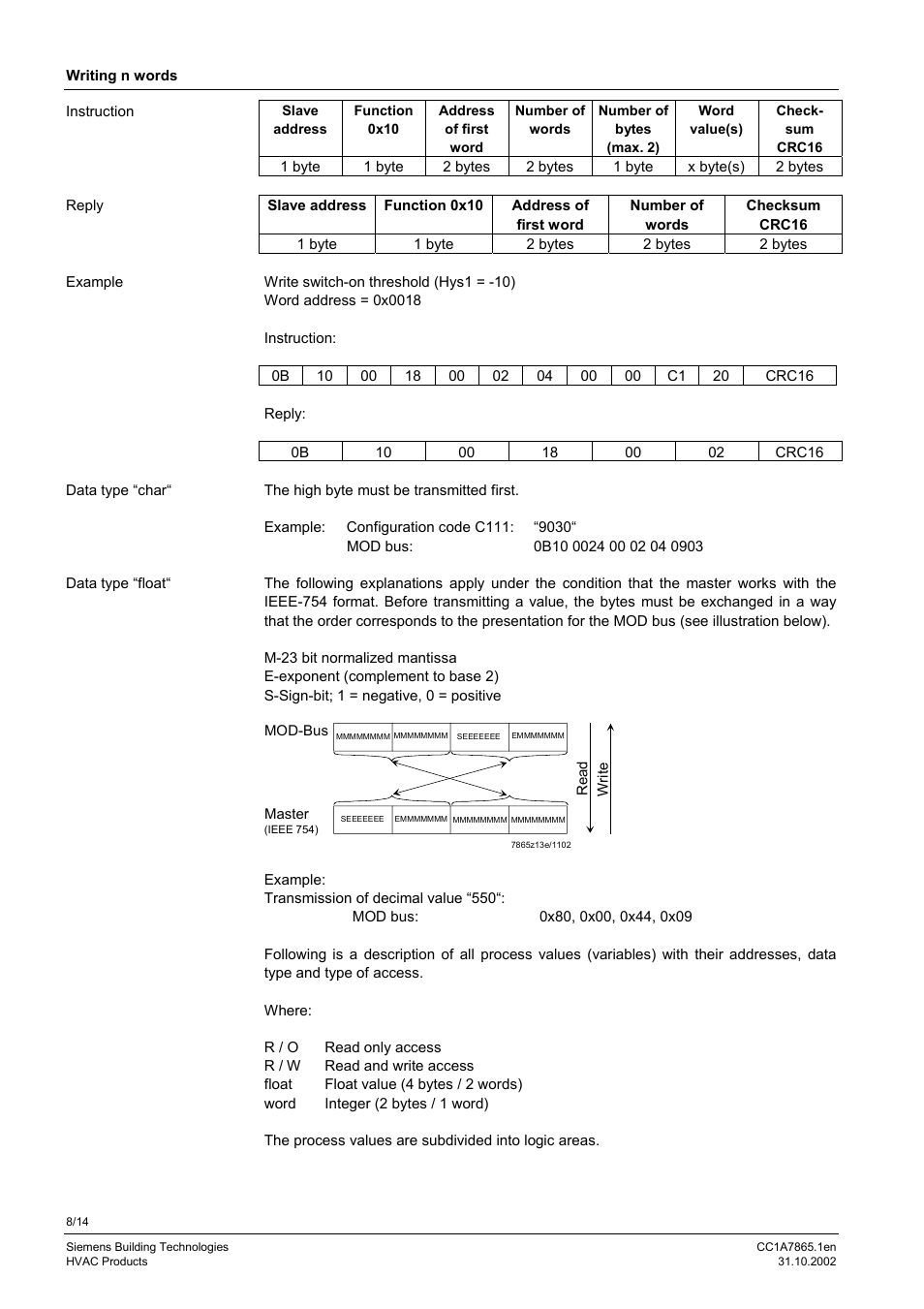 Siemens RS-485 User Manual | Page 8 / 14