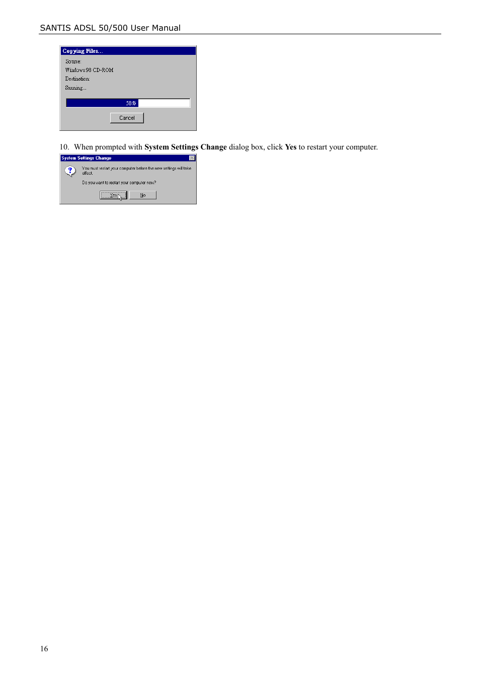 Siemens ADSL 50 User Manual | Page 16 / 73