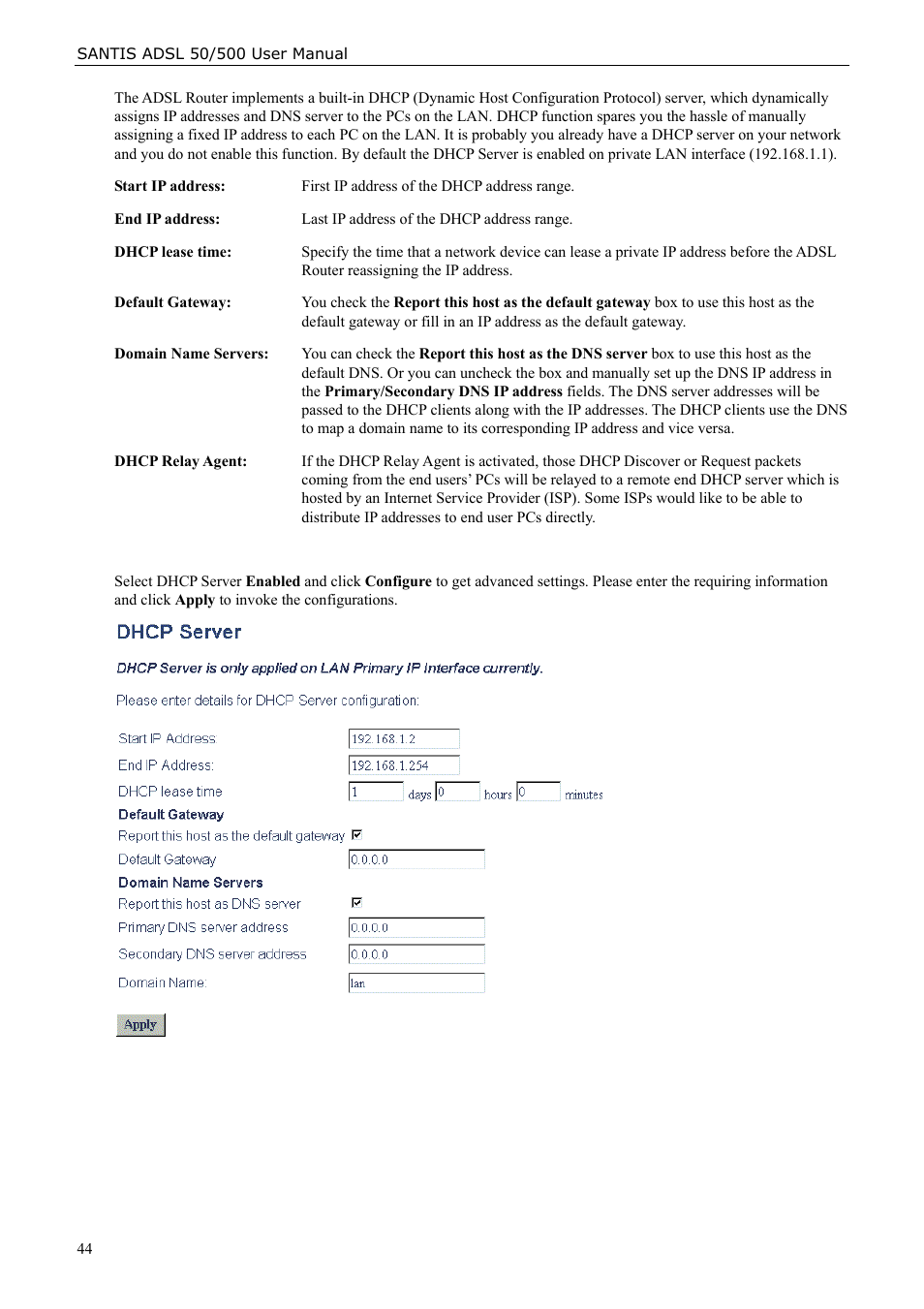 Siemens ADSL 50 User Manual | Page 44 / 73