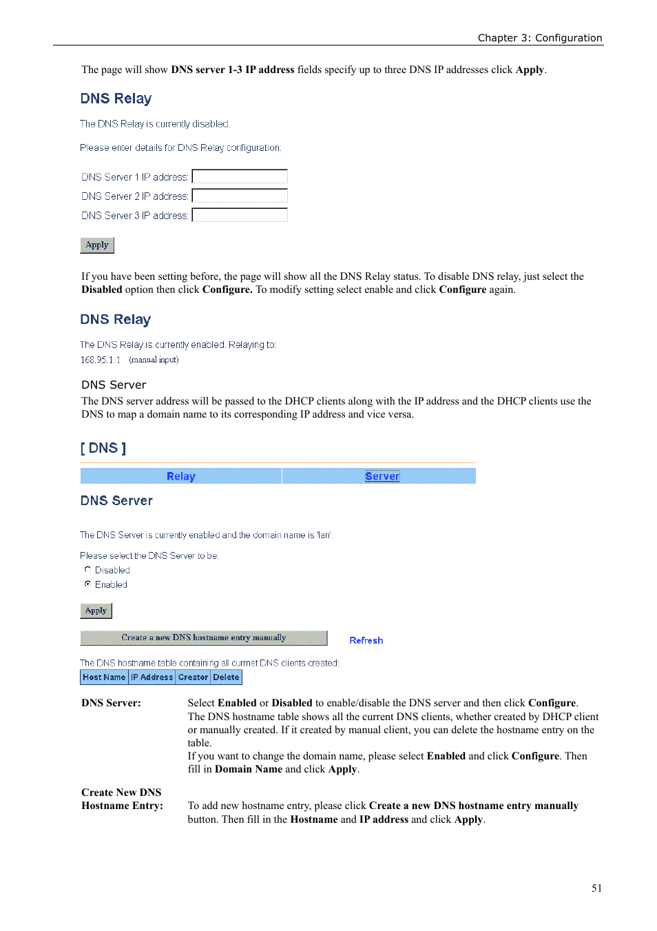 Dns server | Siemens ADSL 50 User Manual | Page 51 / 73