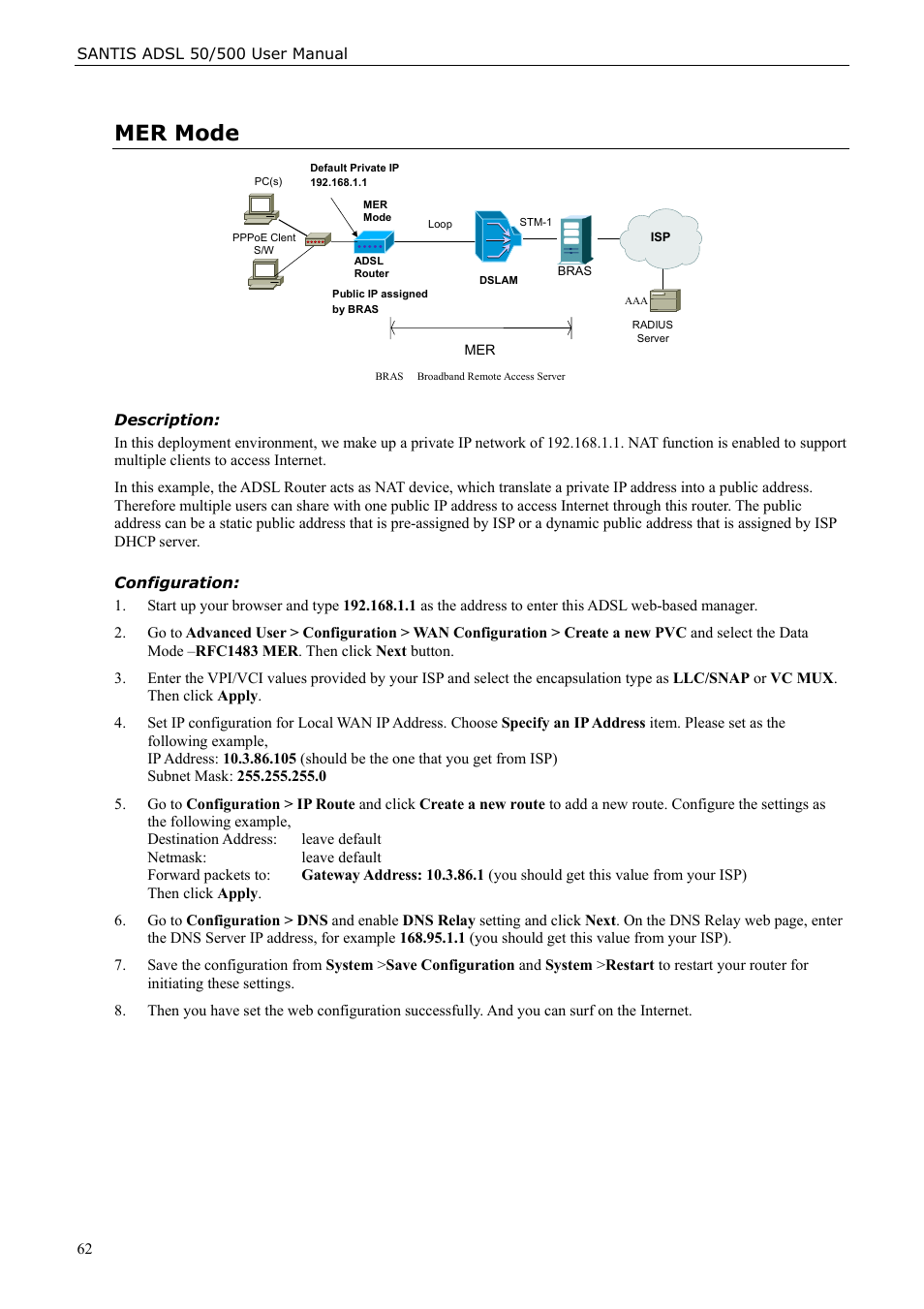 Mer mode | Siemens ADSL 50 User Manual | Page 62 / 73