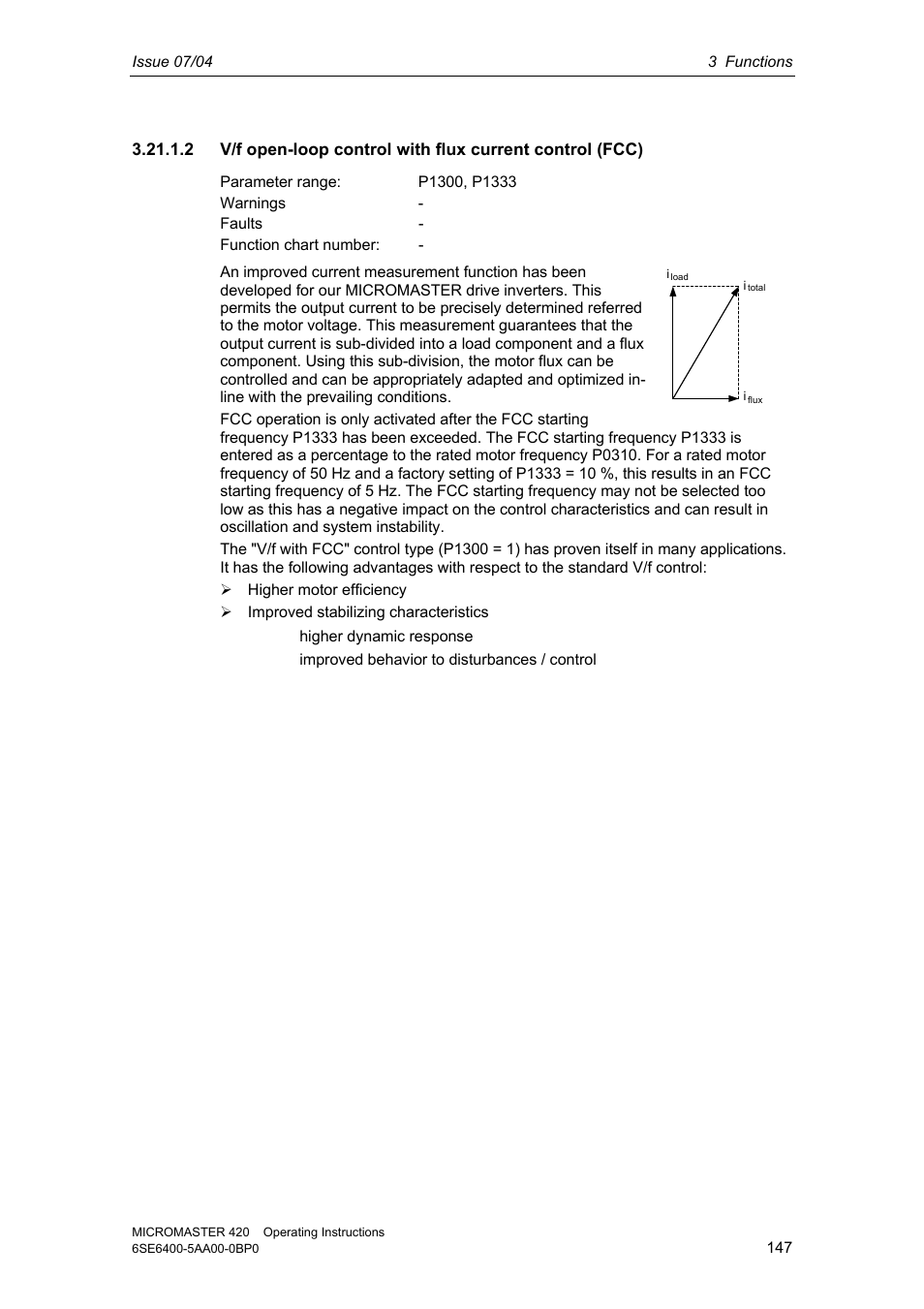 Siemens MICROMASTER 420 User Manual | Page 147 / 190