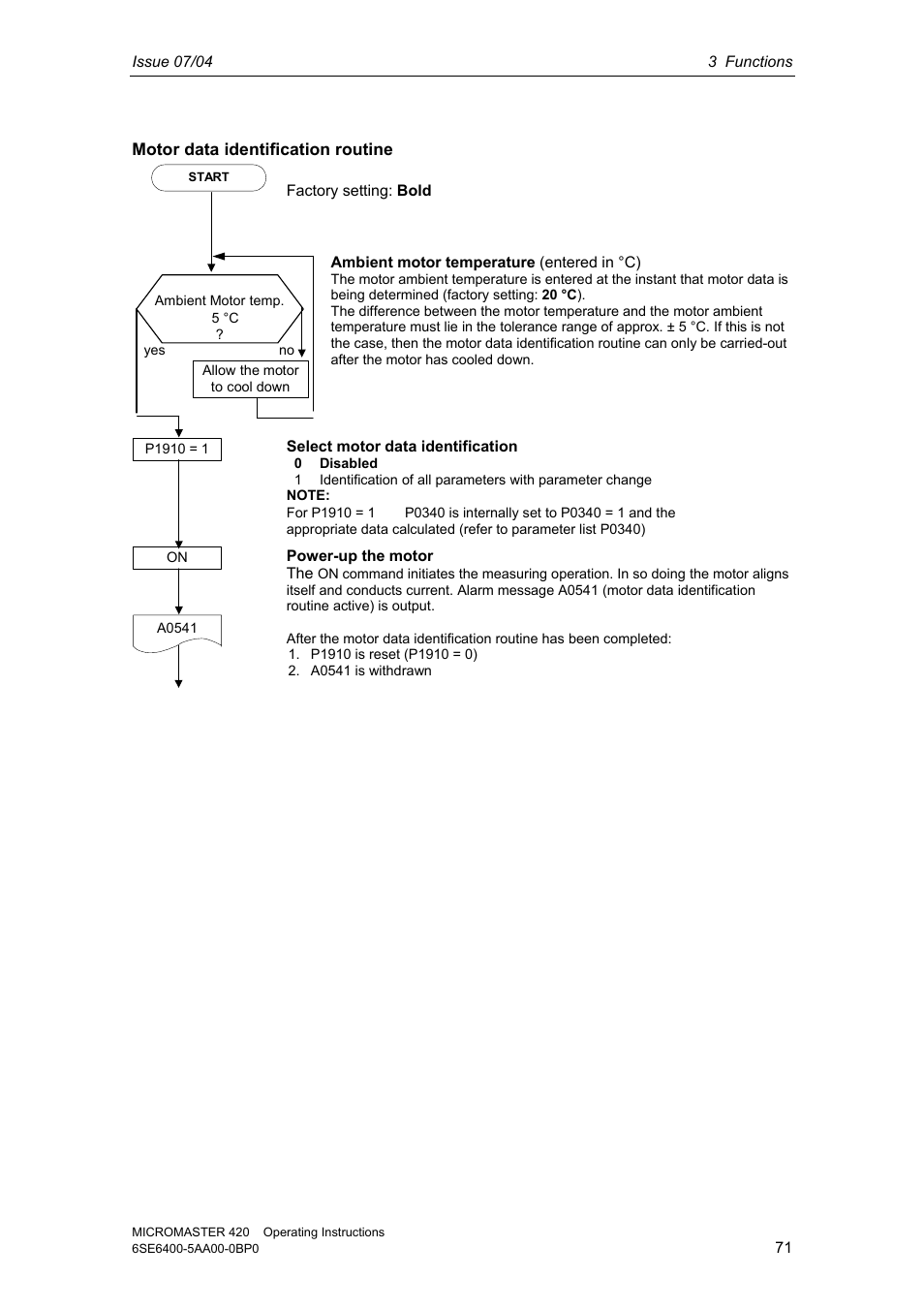 Siemens MICROMASTER 420 User Manual | Page 71 / 190