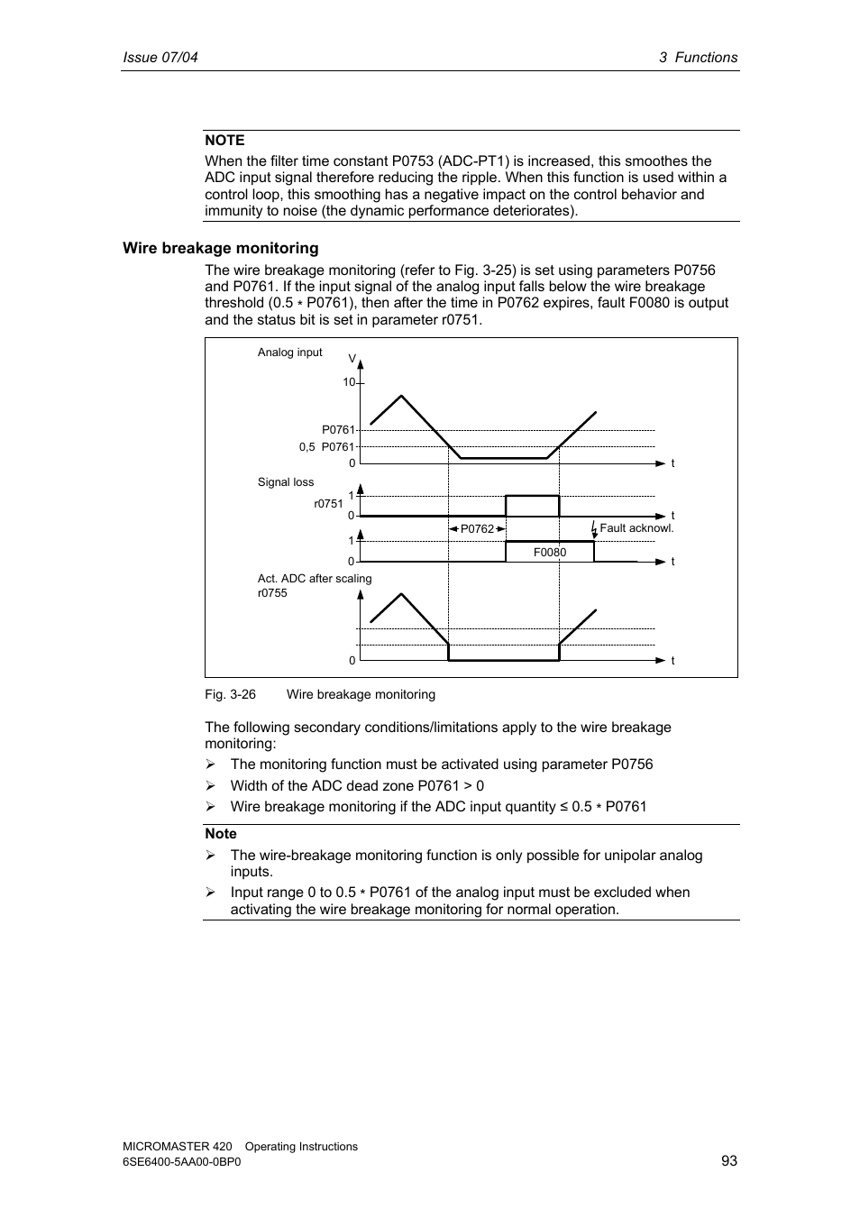 Siemens MICROMASTER 420 User Manual | Page 93 / 190