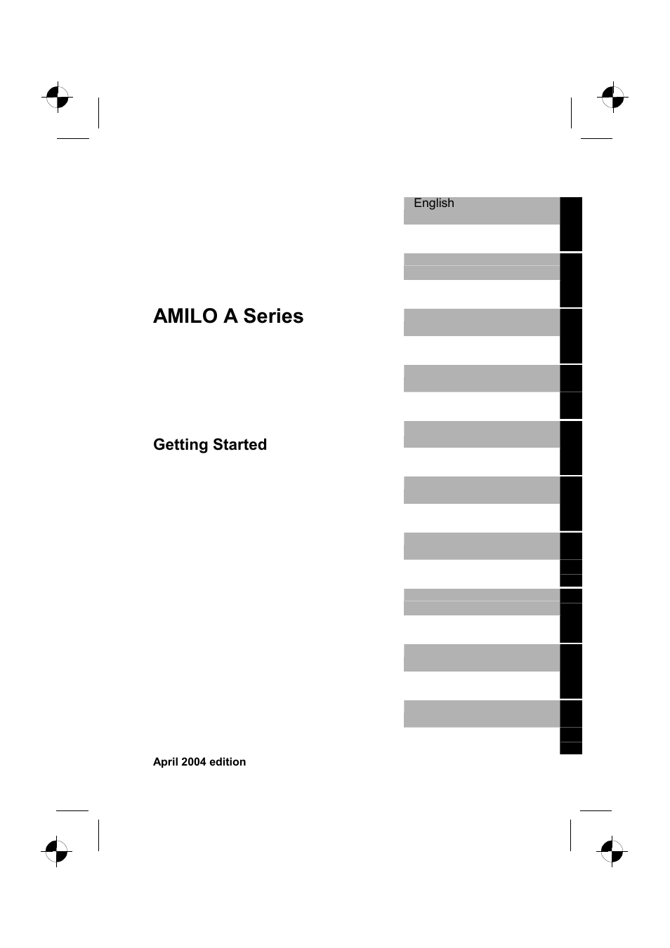 Amilo a series, Getting started | Siemens AMILO A Series User Manual | Page 5 / 17