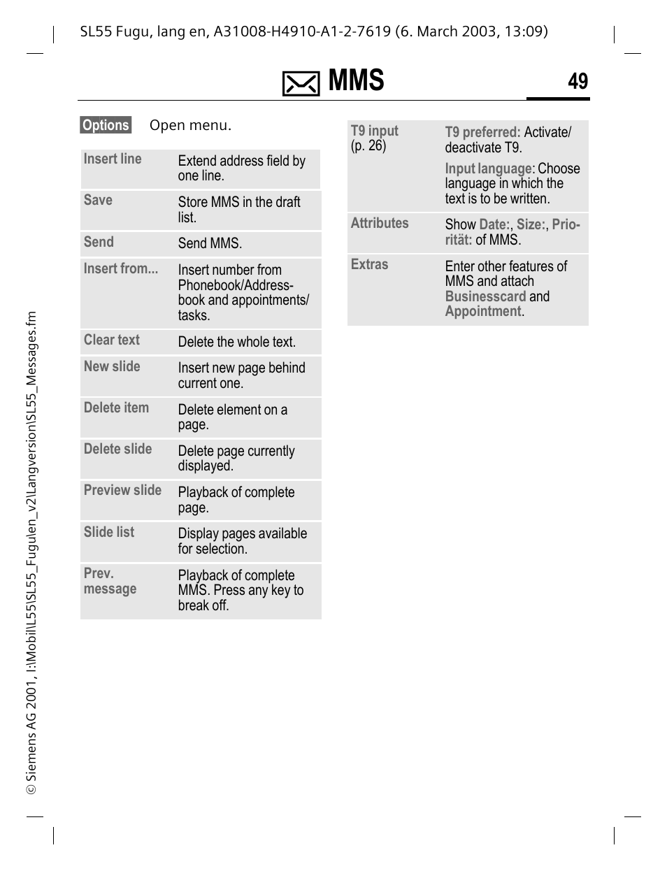 Siemens Gigaset SL55 User Manual | Page 50 / 144