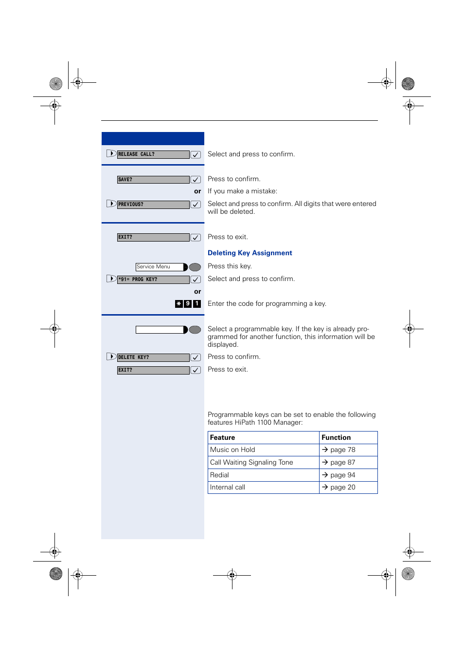 Siemens HIPATH 1190 User Manual | Page 101 / 127
