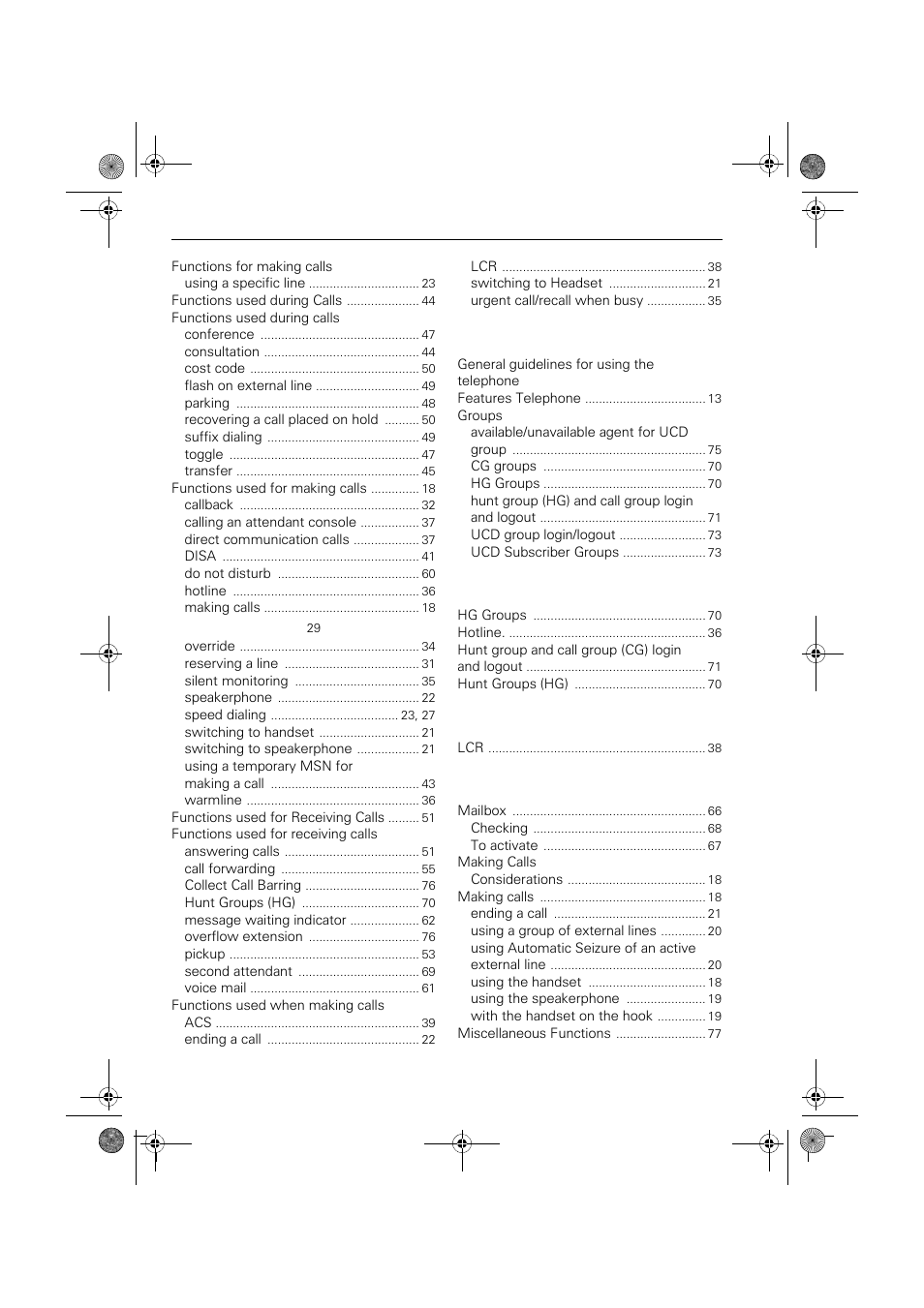 Caller lists | Siemens HIPATH 1190 User Manual | Page 114 / 127