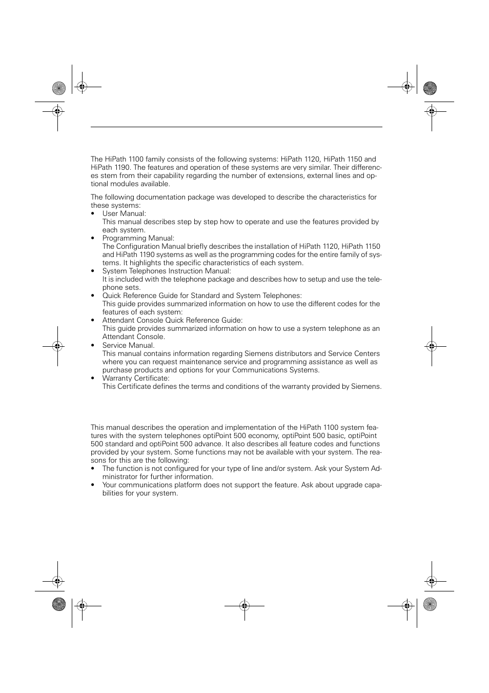 Introduction, About this user manual | Siemens HIPATH 1190 User Manual | Page 2 / 127