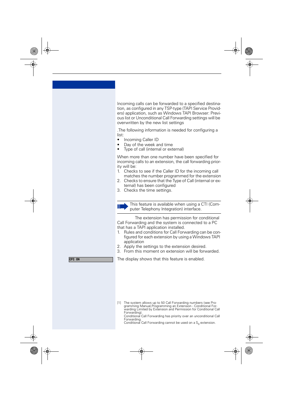 Conditional, Step by step | Siemens HIPATH 1190 User Manual | Page 58 / 127