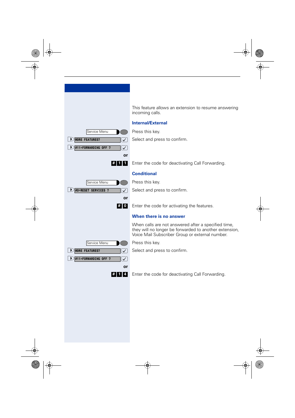 Deactivating call forwarding | Siemens HIPATH 1190 User Manual | Page 59 / 127