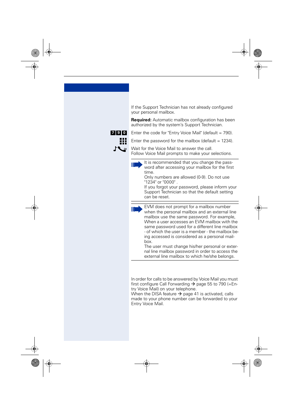 Configuring a personal mailbox, Personal mailbox activation | Siemens HIPATH 1190 User Manual | Page 67 / 127