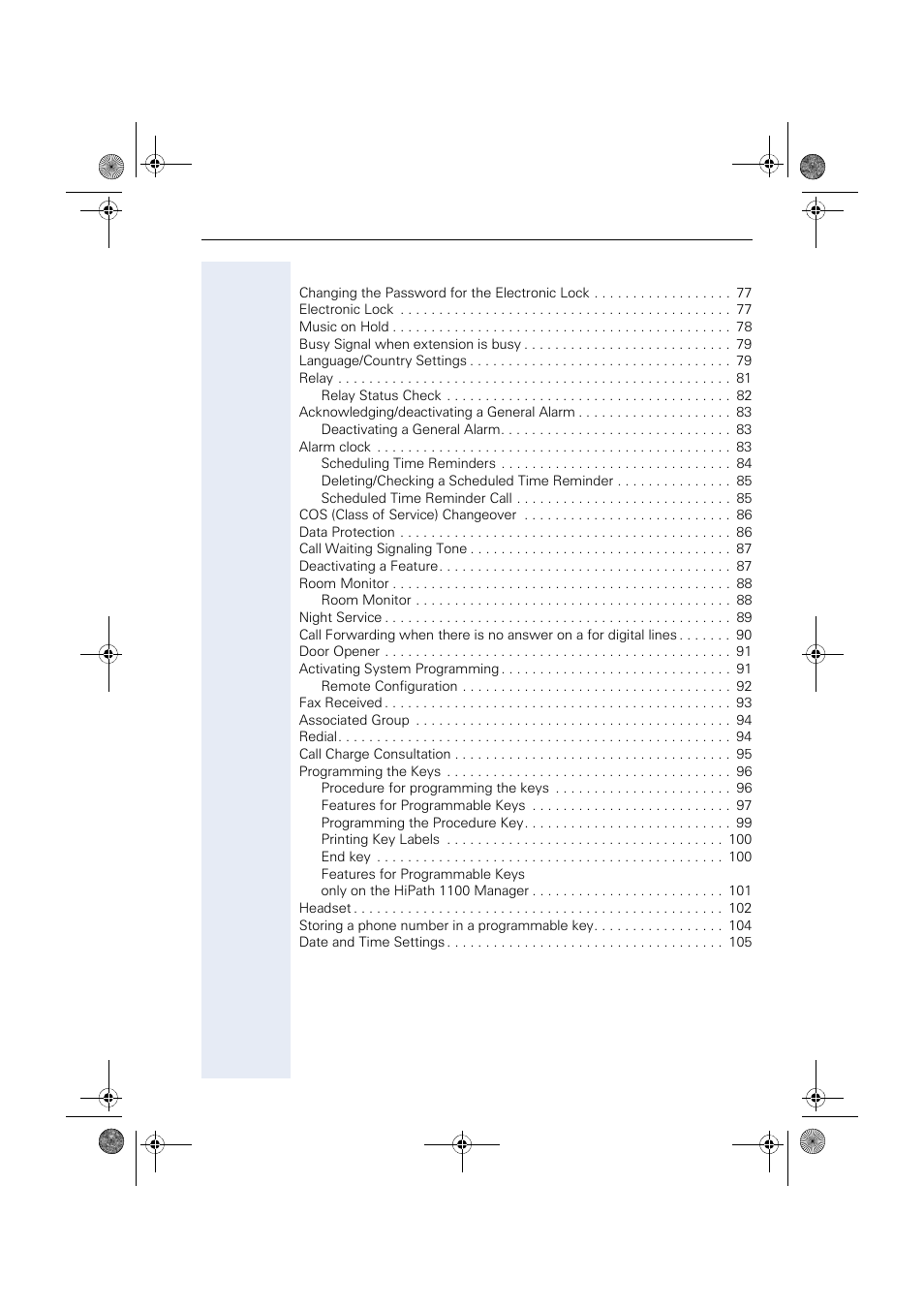 Miscellaneous functions | Siemens HIPATH 1190 User Manual | Page 7 / 127