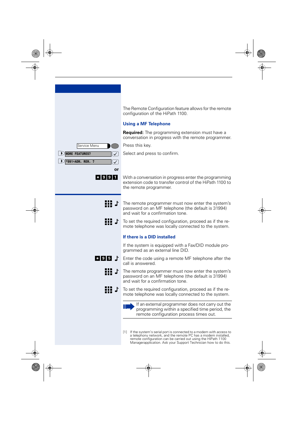 Remote configuration | Siemens HIPATH 1190 User Manual | Page 92 / 127