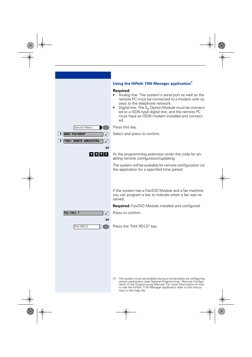 Fax received | Siemens HIPATH 1190 User Manual | Page 93 / 127