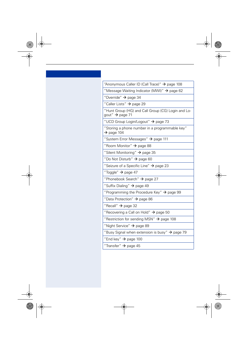 Siemens HIPATH 1190 User Manual | Page 98 / 127