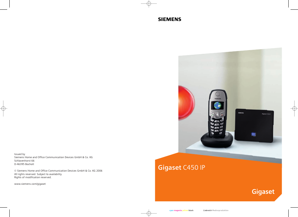 Siemens Gigaset C450 IP User Manual | 98 pages