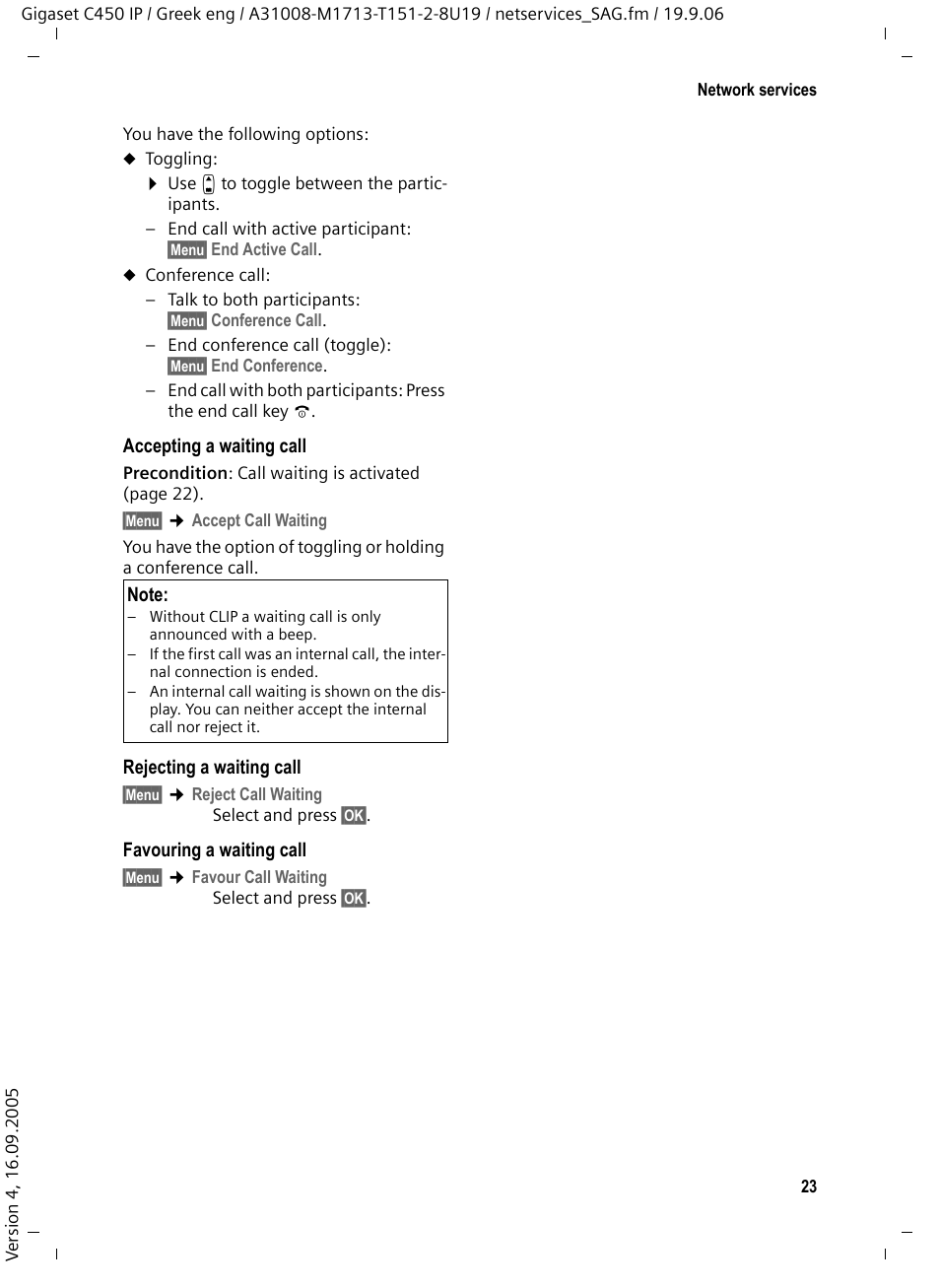 Siemens Gigaset C450 IP User Manual | Page 24 / 98