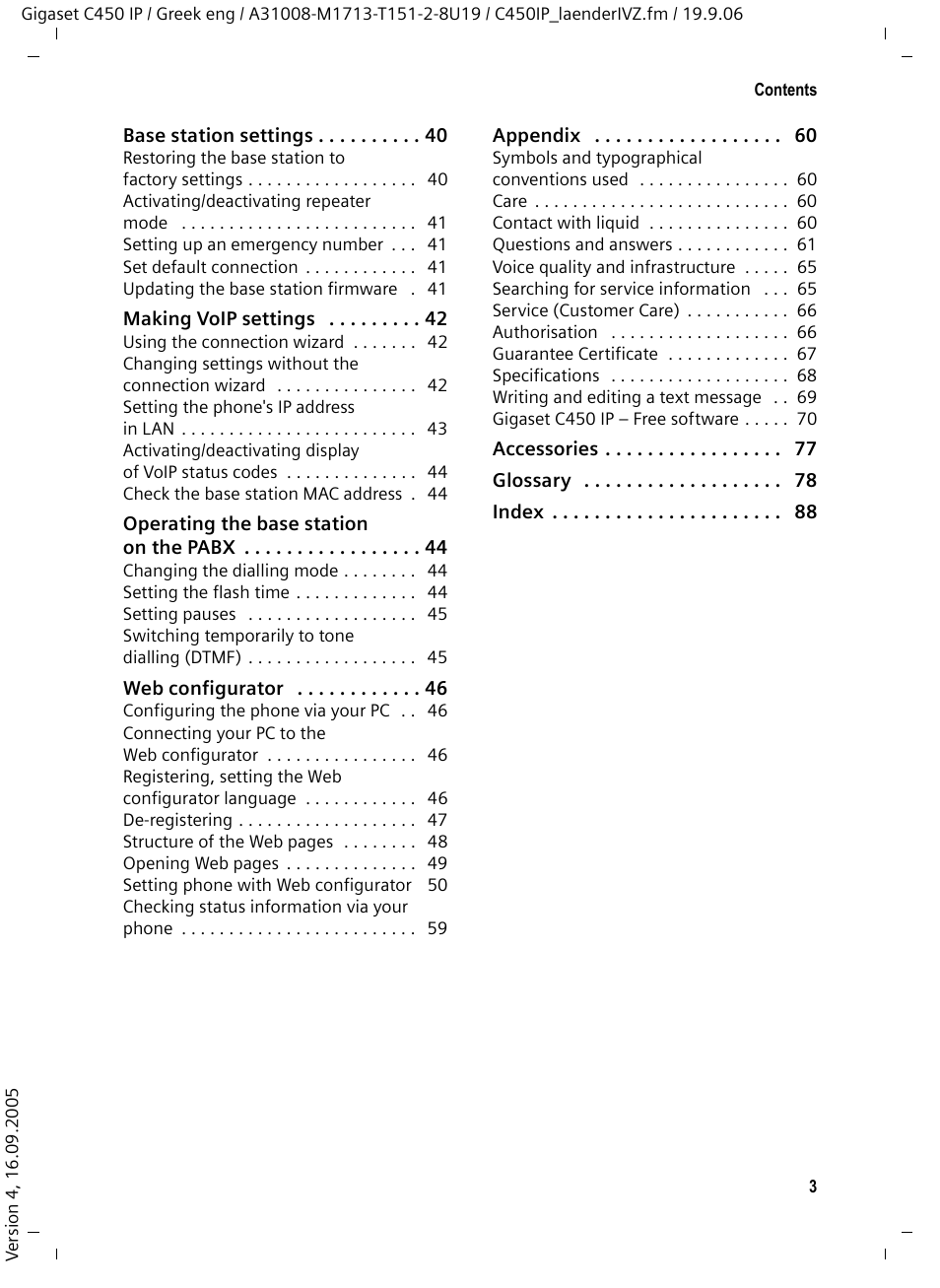 Siemens Gigaset C450 IP User Manual | Page 4 / 98