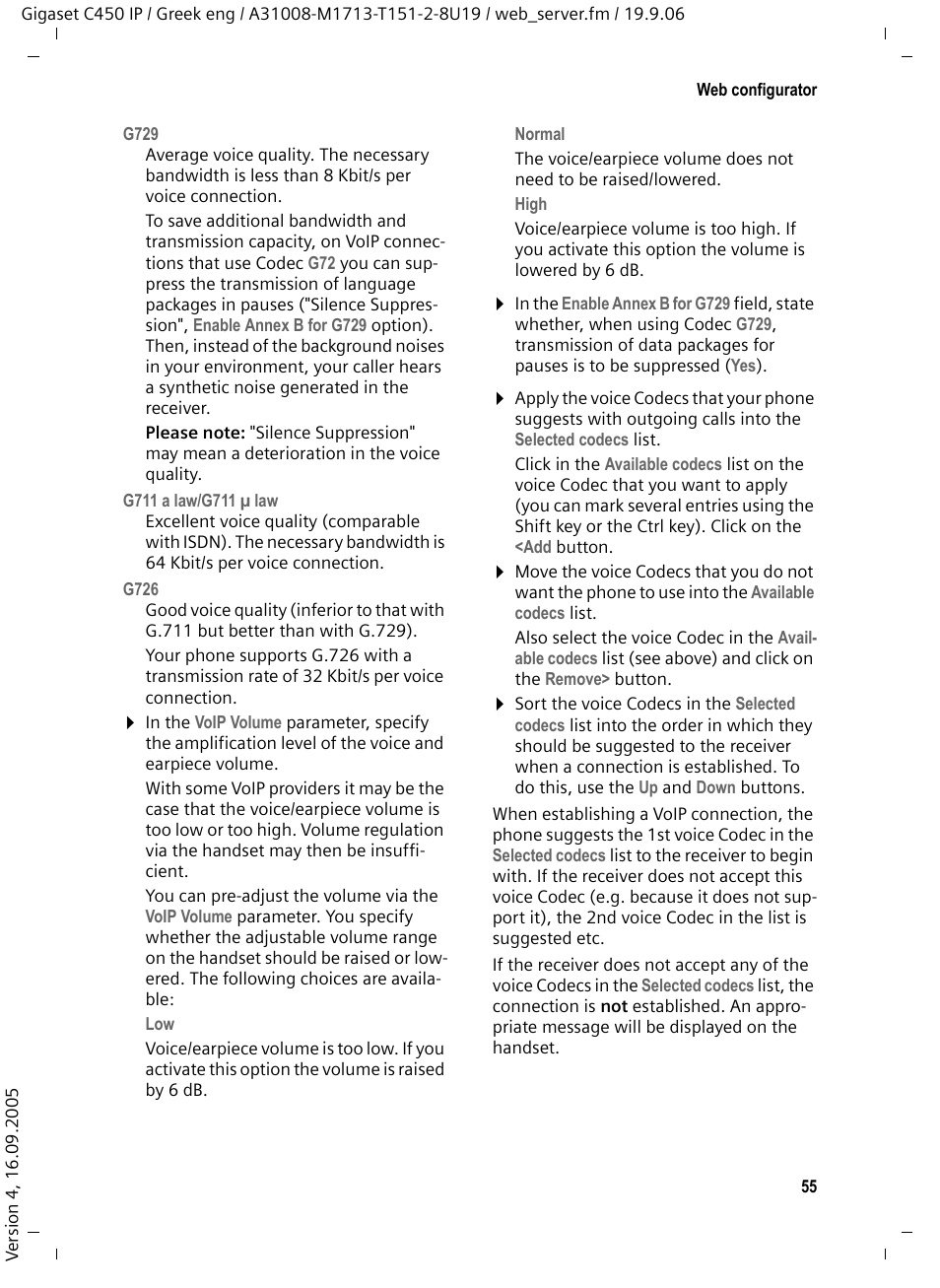 Siemens Gigaset C450 IP User Manual | Page 56 / 98