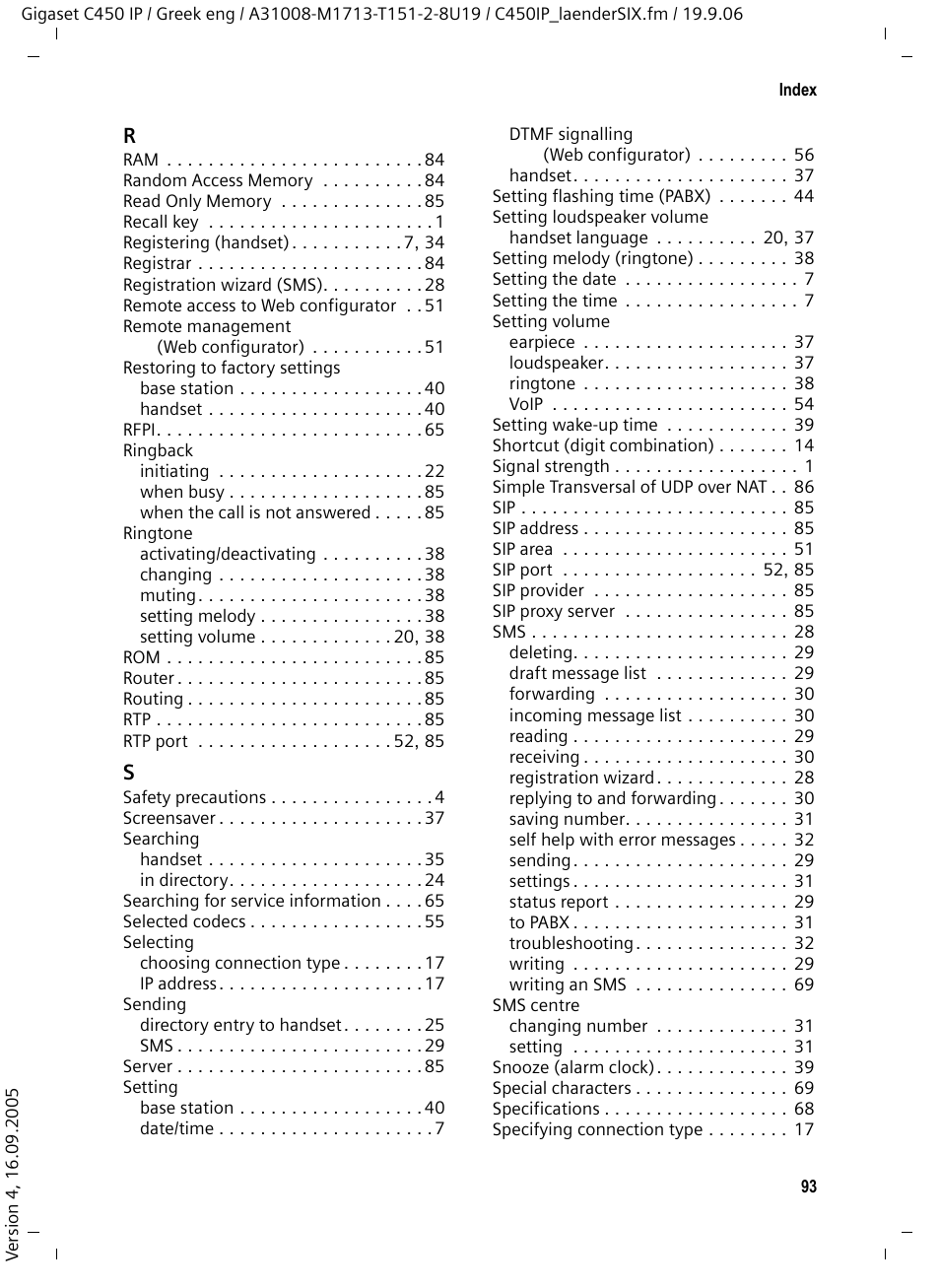 Siemens Gigaset C450 IP User Manual | Page 94 / 98