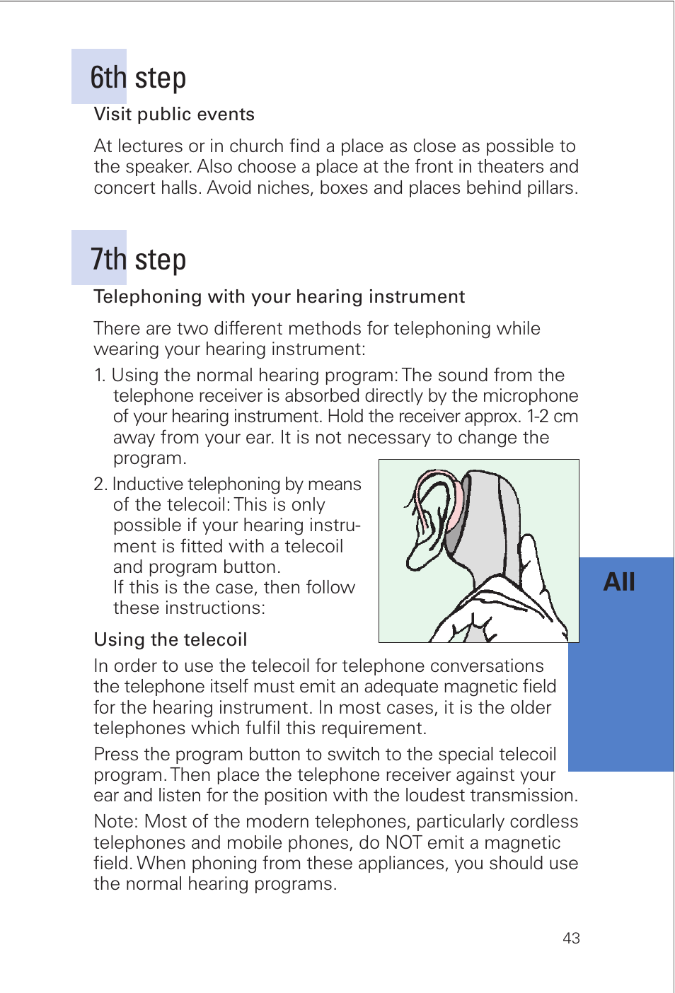 6th step, 7th step | Siemens INFINITI Pro User Manual | Page 43 / 48