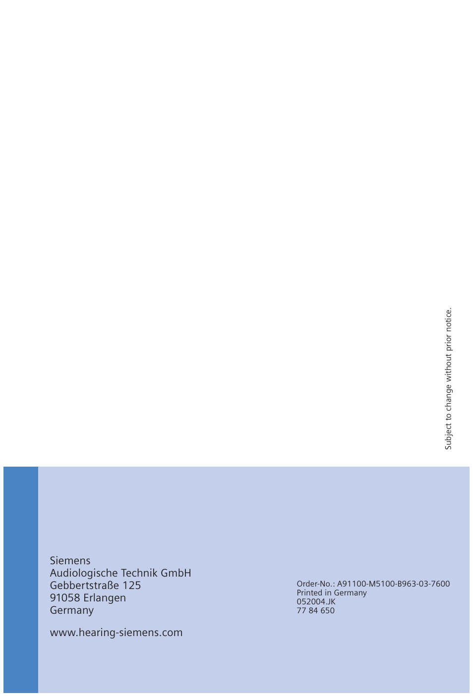 Siemens MUSIC Pro User Manual | Page 56 / 56