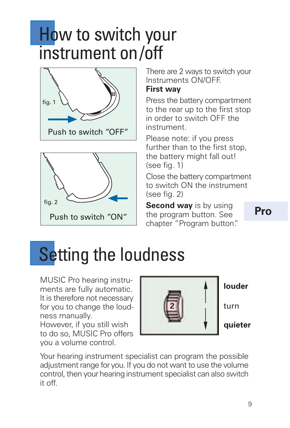 Siemens MUSIC Pro User Manual | Page 9 / 56