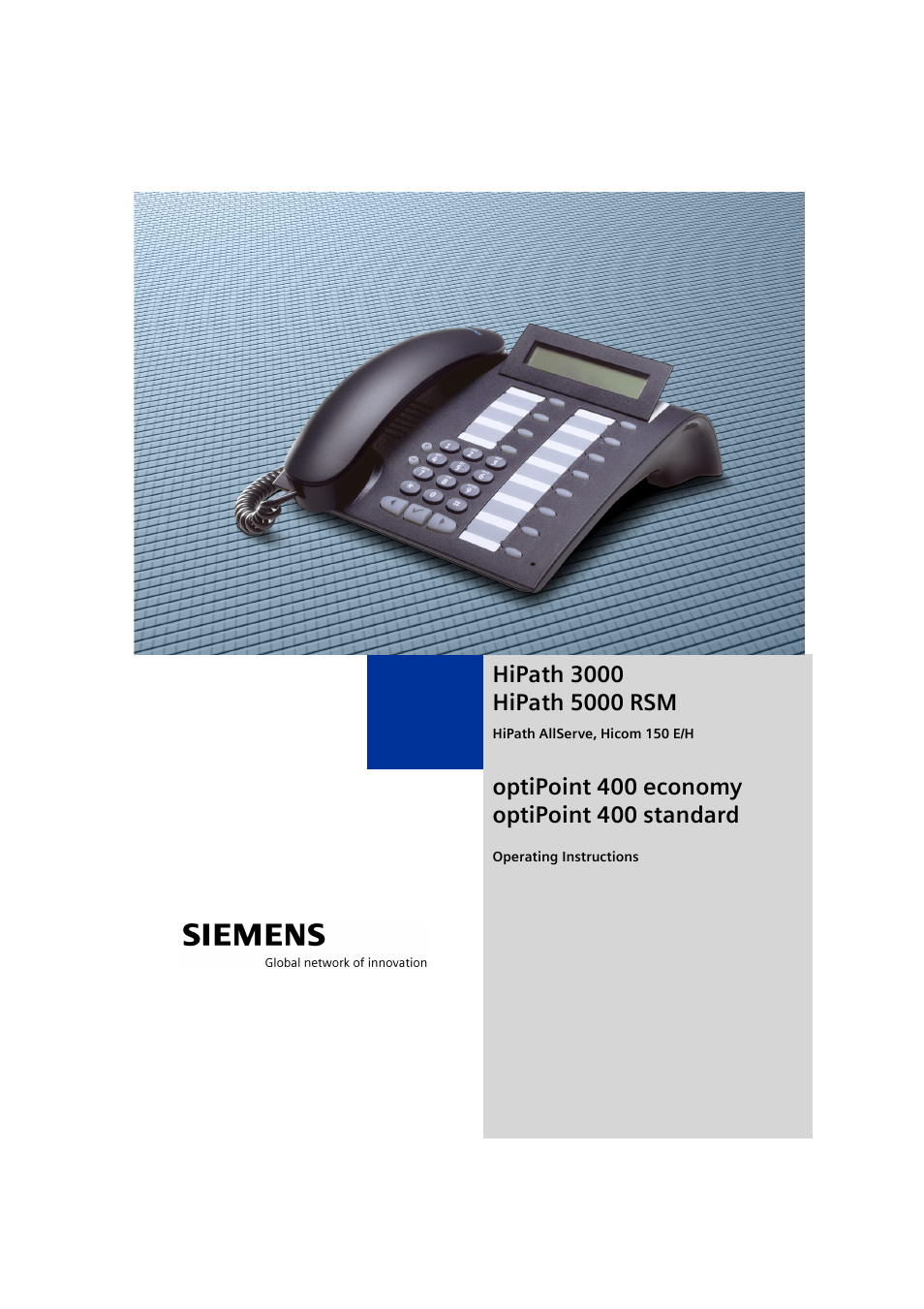 Siemens optiPoint 400 User Manual | 119 pages