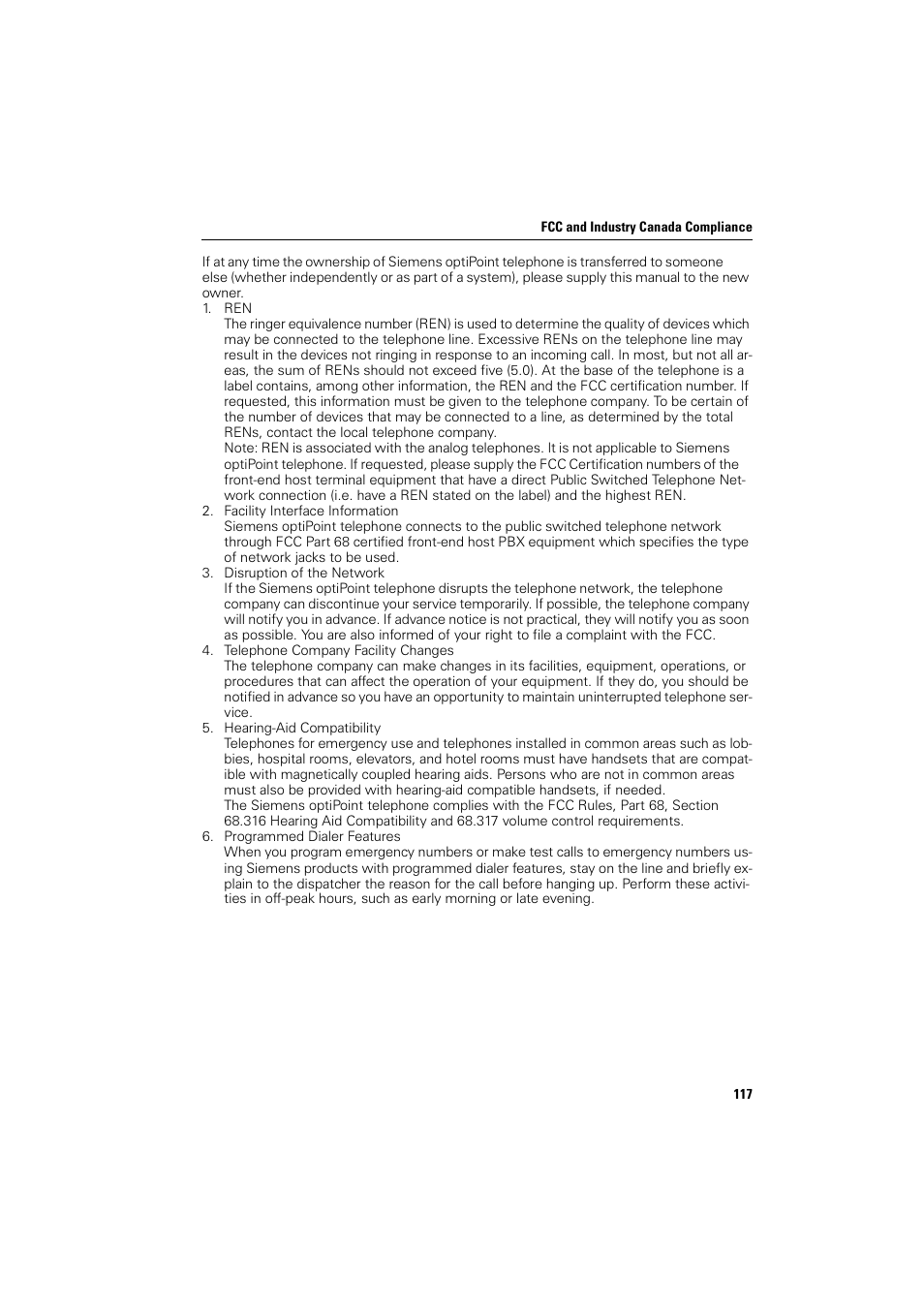 Siemens optiPoint 400 User Manual | Page 117 / 119